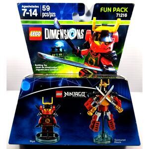 LEGO 71216 Dimensions Ninjago Fun Pack NYA & SAMURAI MECH, New, See Pics/Descr.